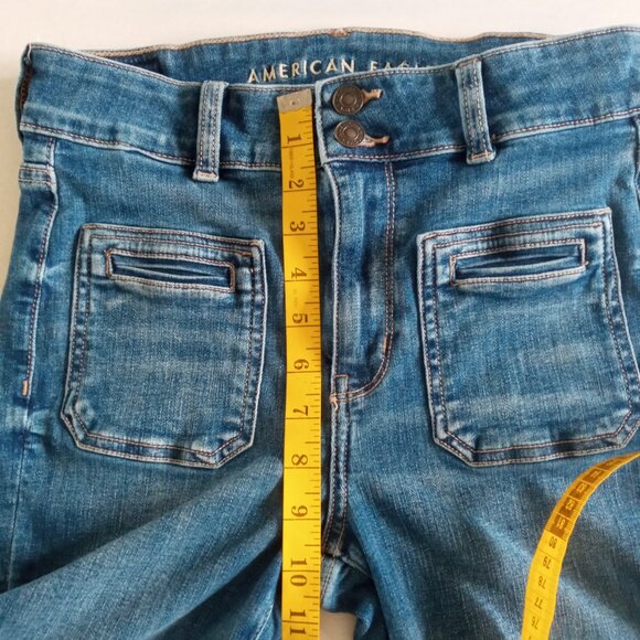 AE Next Level Festival Flare Jeans Size 4 regular - Picture 7 of 9